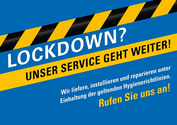 Unser Service geht weiter!
